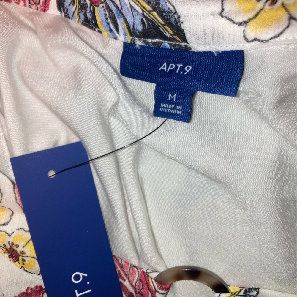 NWT Apt.9 Bandana asymmetrical Top M - Picture 12 of 13